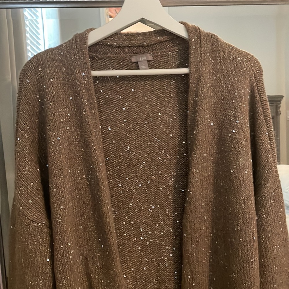 cozy comfy J.Jill glitter sweater